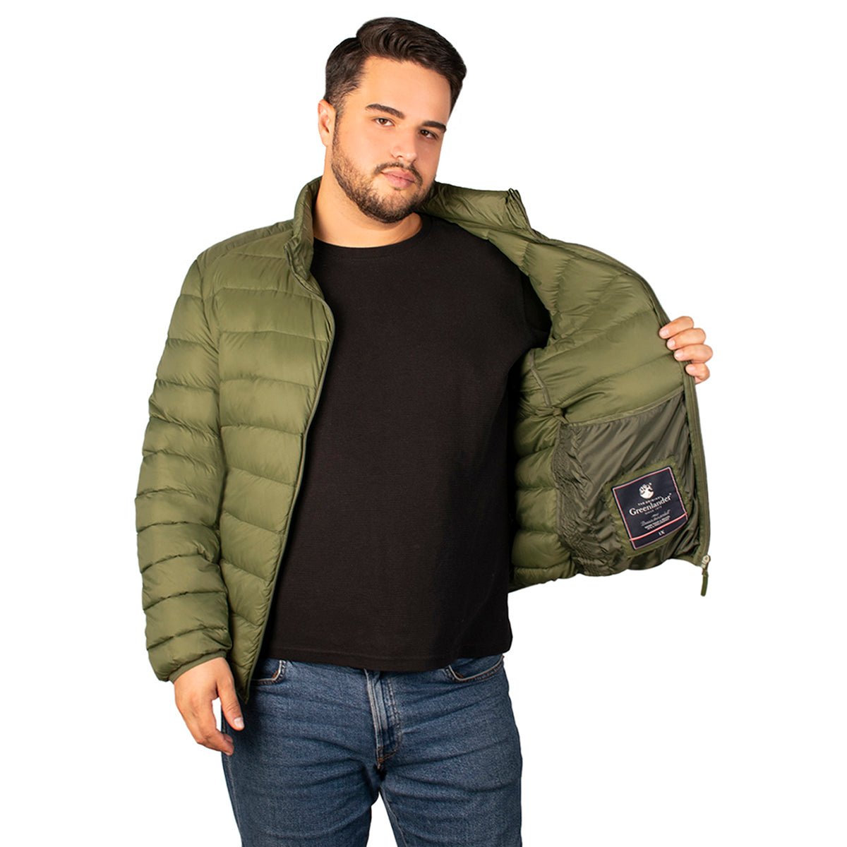 Foto 4 pulgar | Chamarra Greenlander Capitonada De Pluma Packable Tallas Extra Para Hombre
