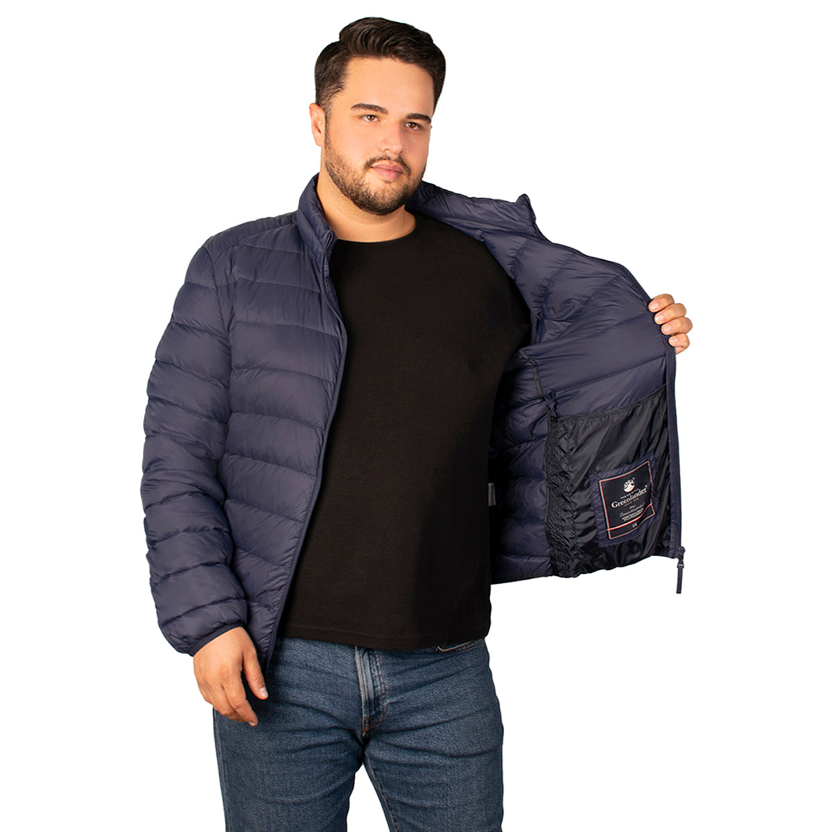 Foto 3 pulgar | Chamarra Greenlander Capitonada De Pluma Packable Tallas Extra Para Hombre