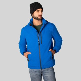 Foto 1 | Chamarra Greenlander Rompevientos Con Gorro Oculto Color Azul Claro Para Hombre