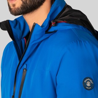 Foto 4 | Chamarra Greenlander Rompevientos Con Gorro Oculto Color Azul Claro Para Hombre