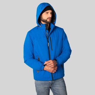 Foto 5 | Chamarra Greenlander Rompevientos Con Gorro Oculto Color Azul Claro Para Hombre