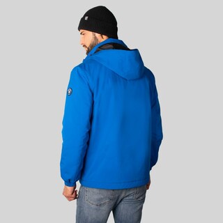 Foto 6 | Chamarra Greenlander Rompevientos Con Gorro Oculto Color Azul Claro Para Hombre