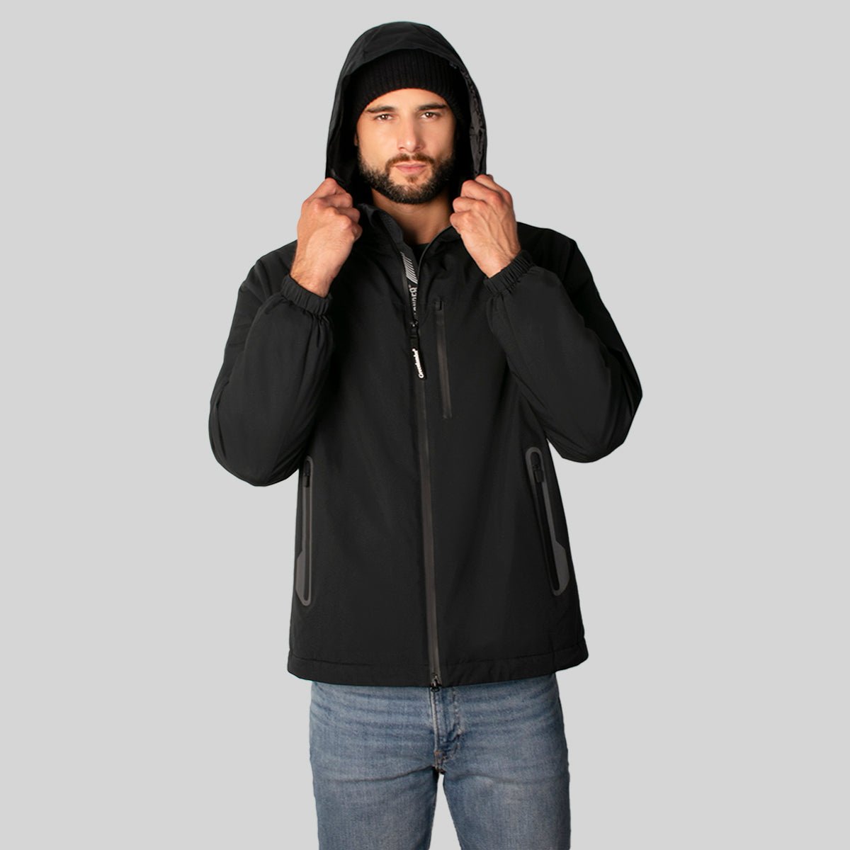 Foto 3 pulgar | Chamarra Greenlander Rompevientos Con Gorro Oculto Para Hombre