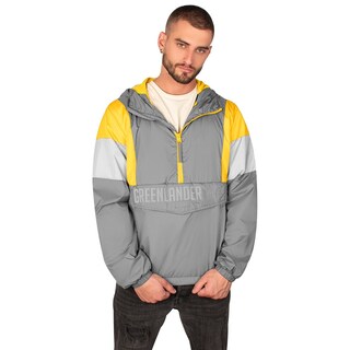 Foto 2 | Chamarra Greenlander Rompevientos Color Gris Con Amarillo Para Hombre