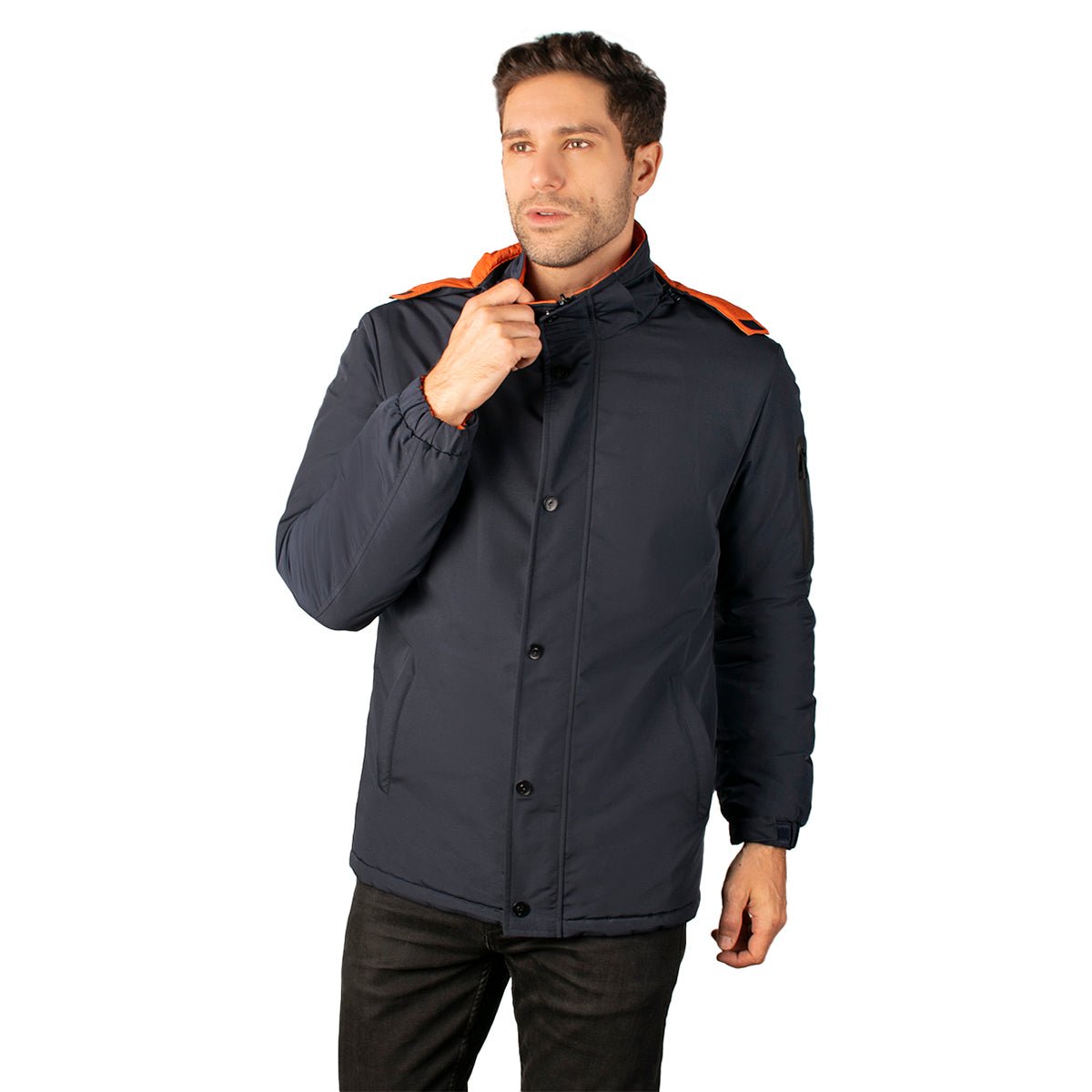 Foto 1 | Chamarra Greenlander Capitonada Reversible Con Gorro Desmontable Para Hombre