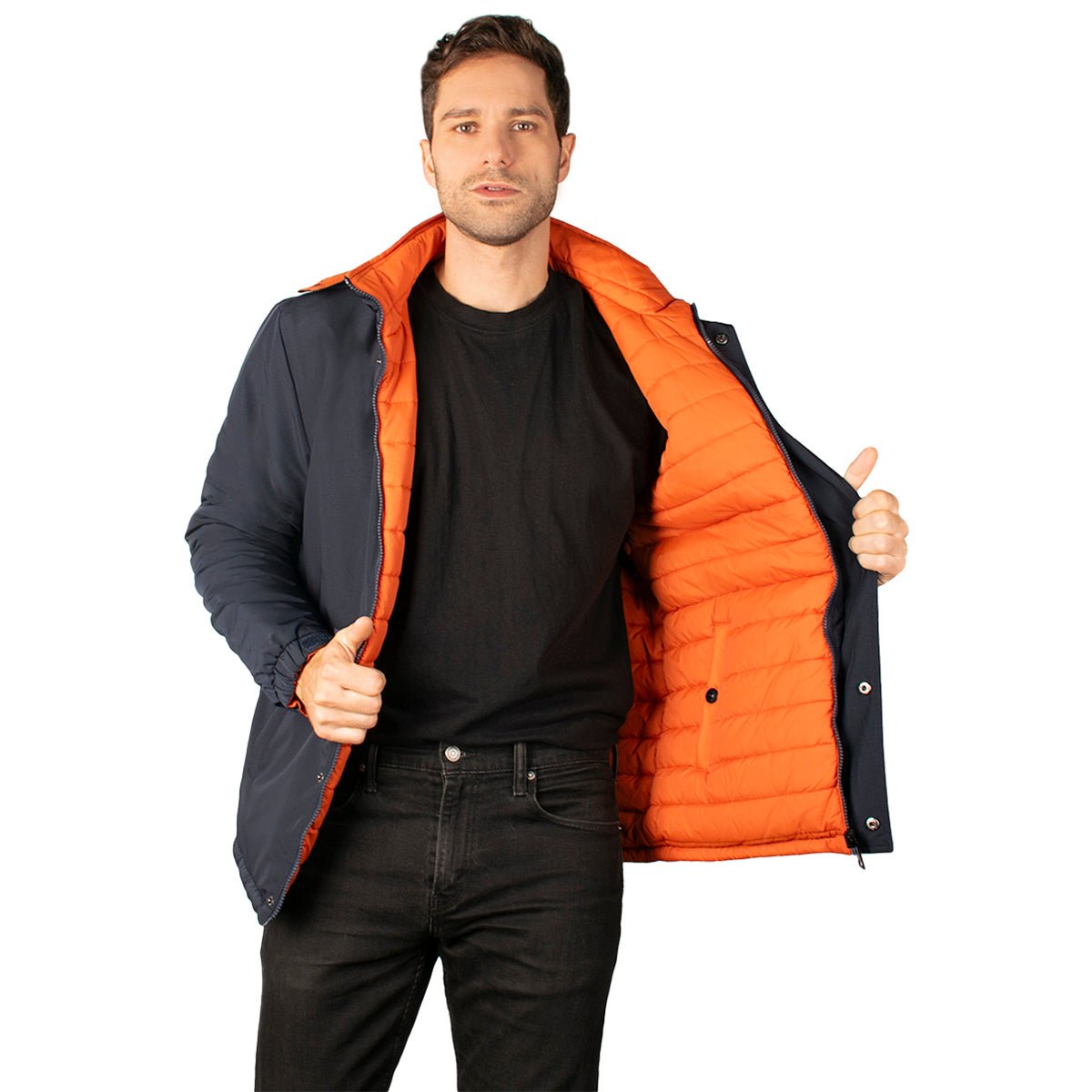 Foto 3 pulgar | Chamarra Greenlander Capitonada Reversible Con Gorro Desmontable Para Hombre