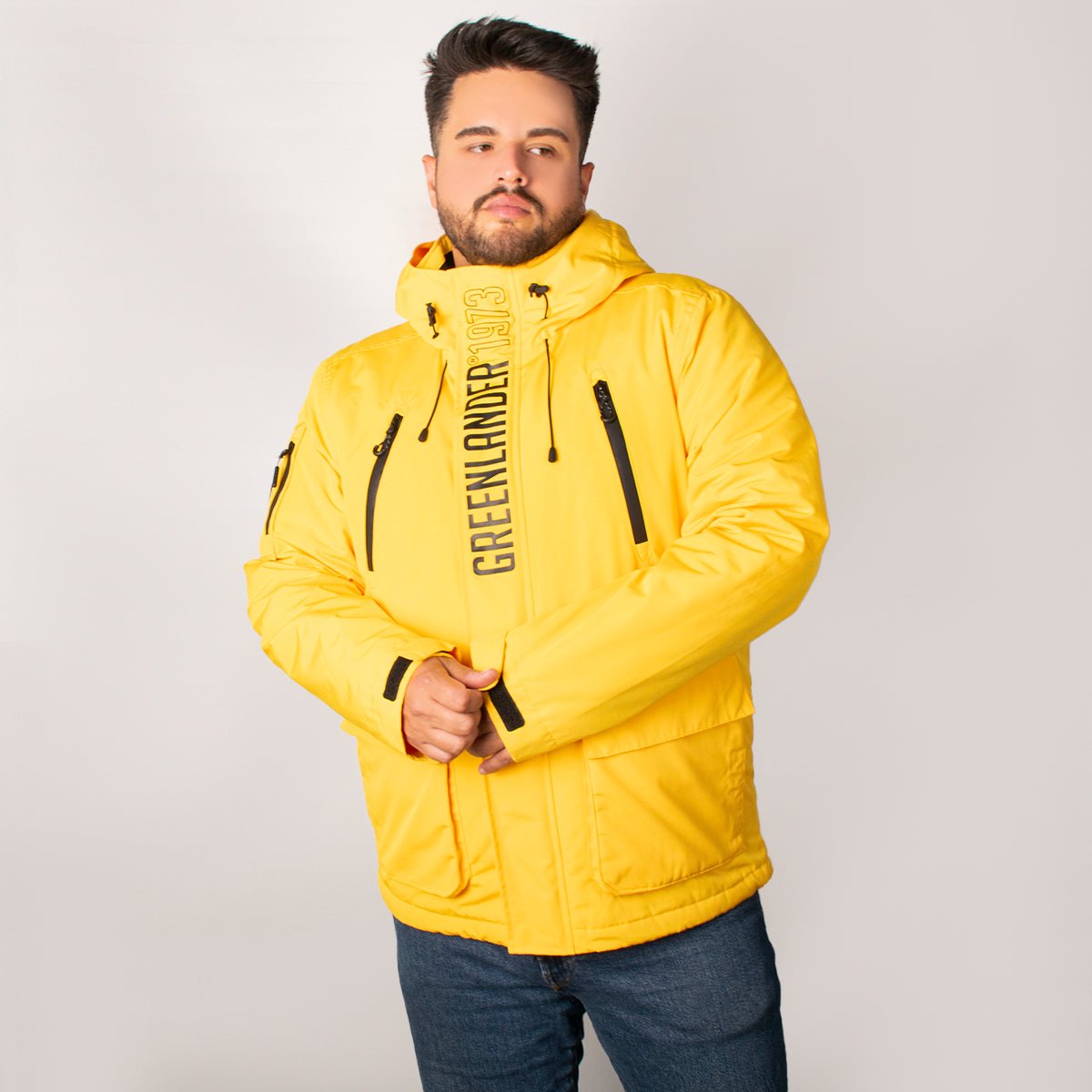 Foto 2 pulgar | Chamarra Greelander Rompevientos Tallas Extra Para Hombre