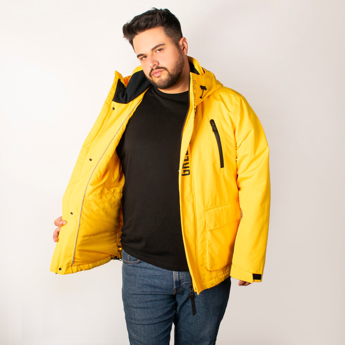 Foto 2 | Chamarra Greelander Rompevientos Tallas Extra Para Hombre