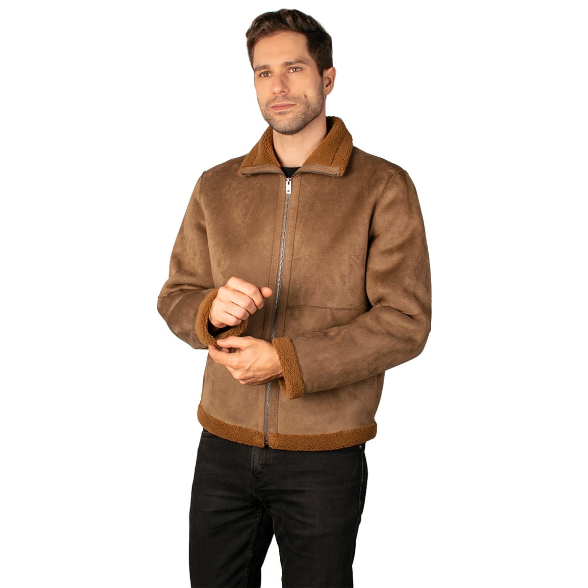 Foto 3 pulgar | Chamarra Greenlander Gamuza Para Hombre