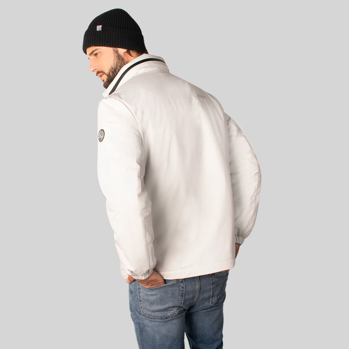 Foto 3 pulgar | Chamarra Greenlander Rompevientos Con Gorro Oculto Para Hombre