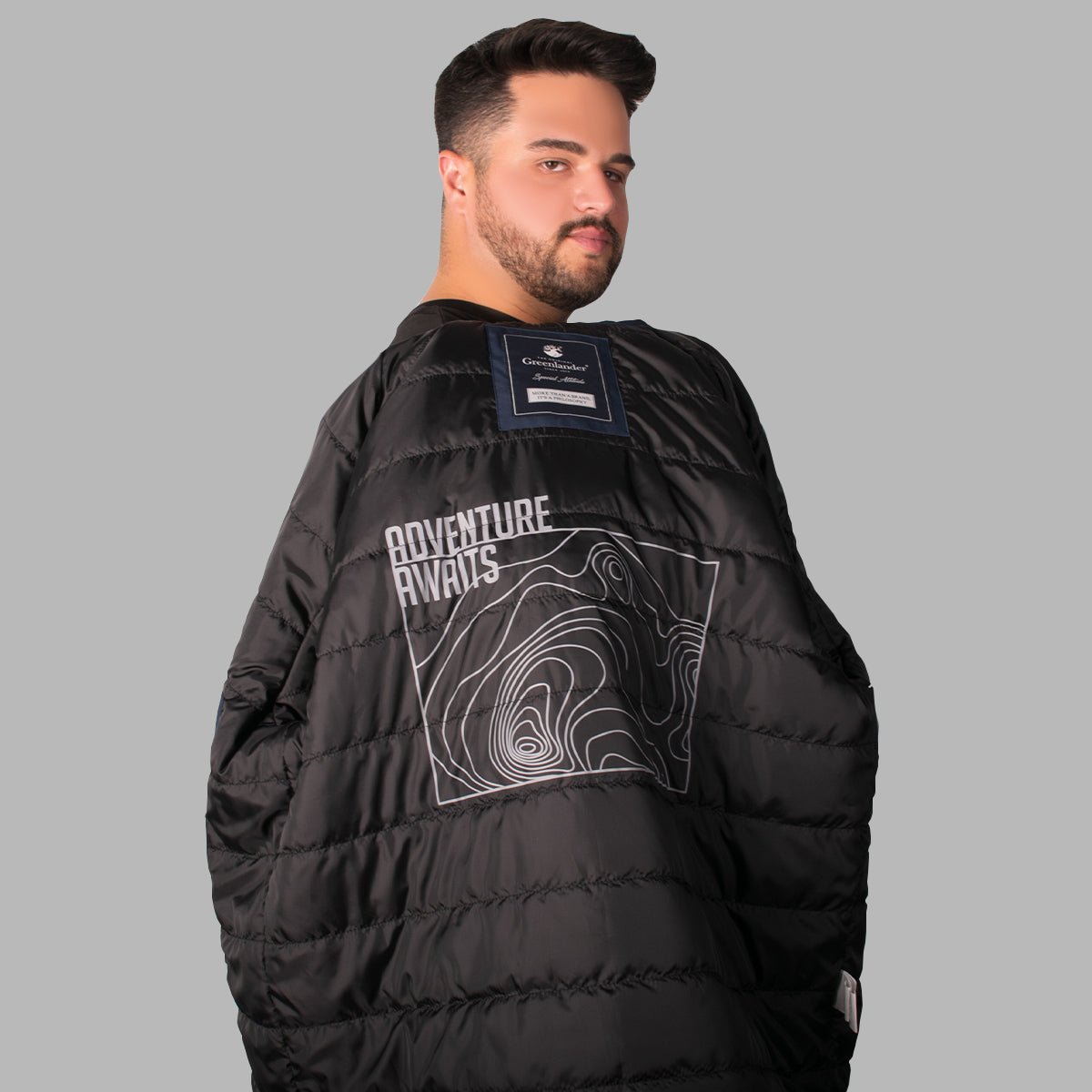 Foto 3 | Chamarra Greenlander Rompevientos Tallas Extra Para Hombre