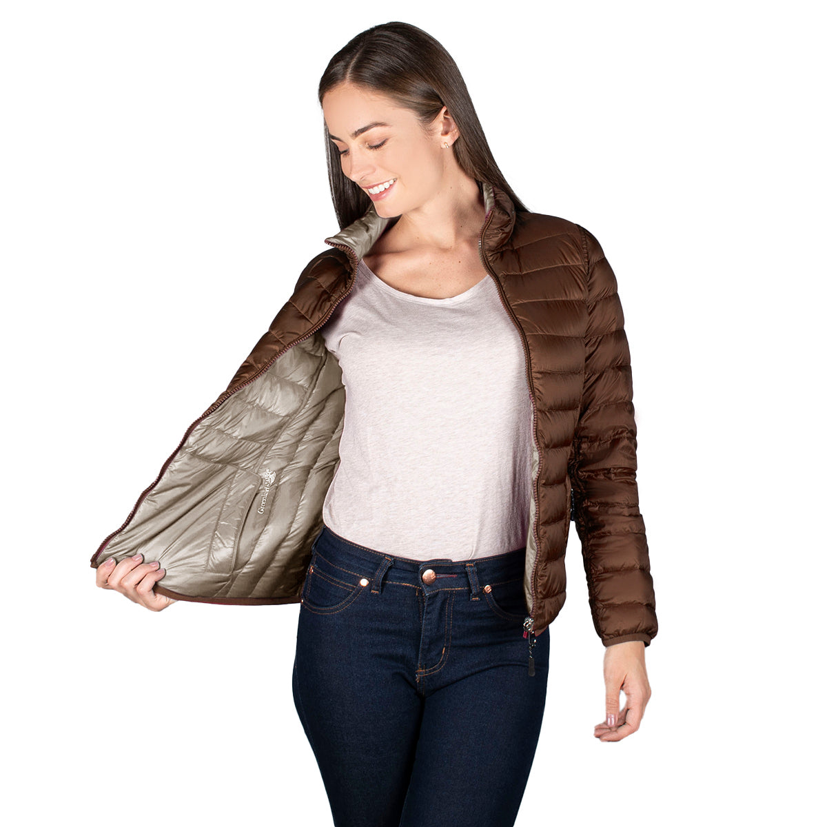 Foto 3 pulgar | Chamarra Greenlander Packable Doble Vista Para Mujer