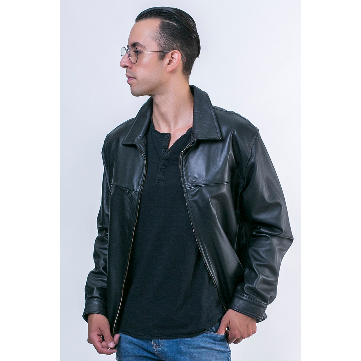 Foto 4 pulgar | Chamarra Piel Borrego Clásica Para Hombre Original Castelli
