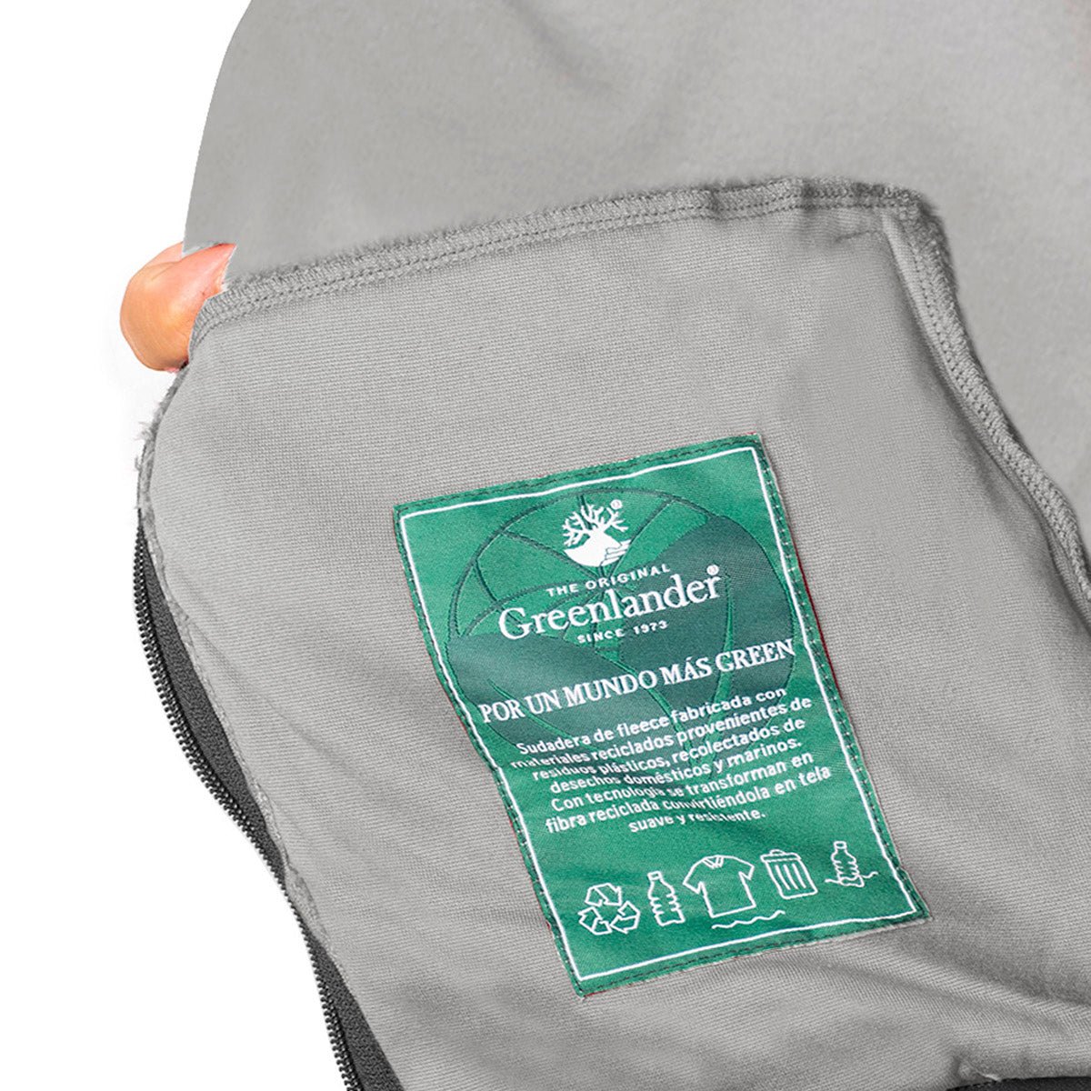 Foto 3 | Sudadera Greenlander Eco Fleece Ligero Para Hombre