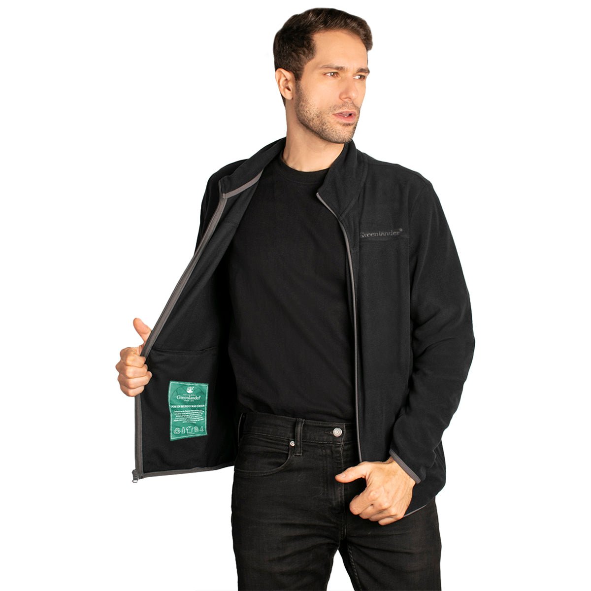 Foto 2 pulgar | Sudadera Greenlander Eco Fleece Ligero Para Hombre