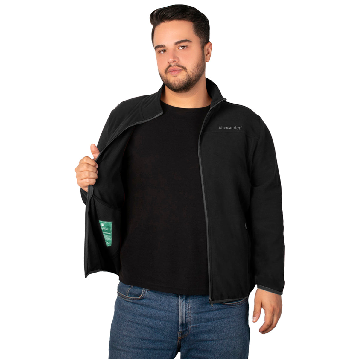 Foto 3 pulgar | Sudadera Greenlander Eco Fleece Ligero Para Hombre