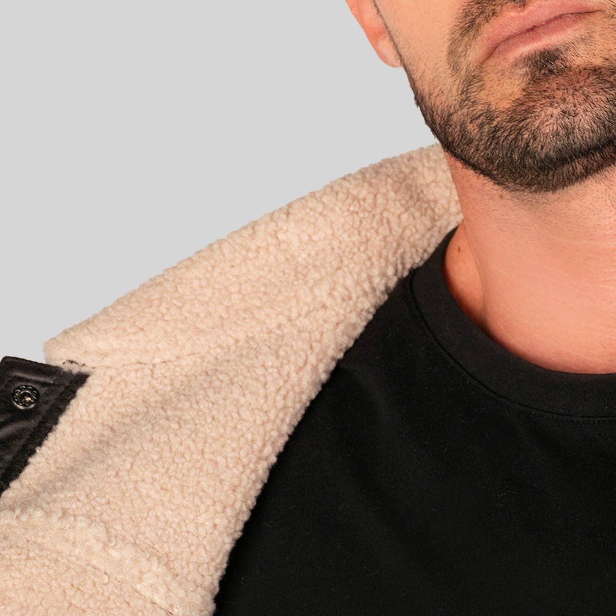 Foto 5 | Chamarra Cazadora Greenlander Con Cuello De Sherpa