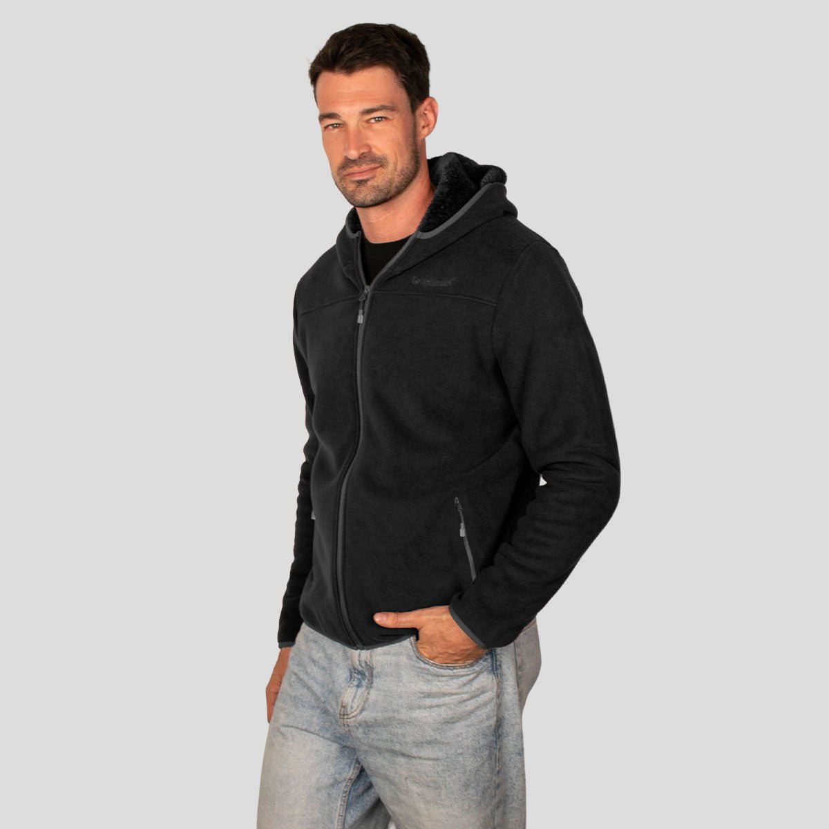 Foto 2 pulgar | Sudadera Greenlander Fleece Para Hombre Con Gorro Fijo Y Forro Polar