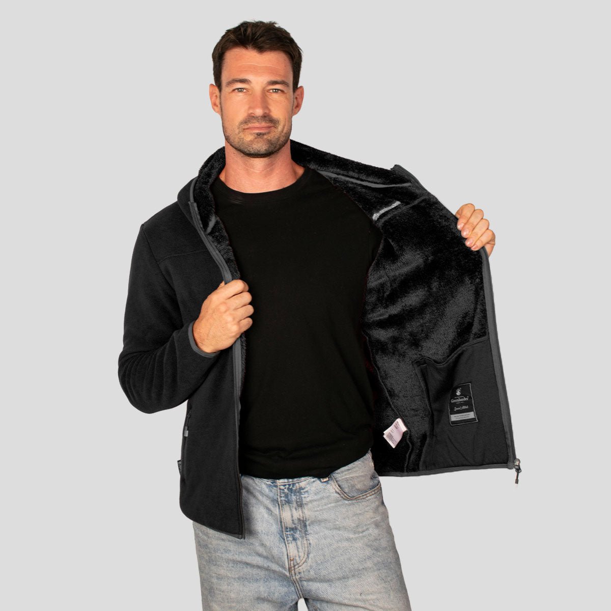 Foto 3 pulgar | Sudadera Greenlander Fleece Para Hombre Con Gorro Fijo Y Forro Polar