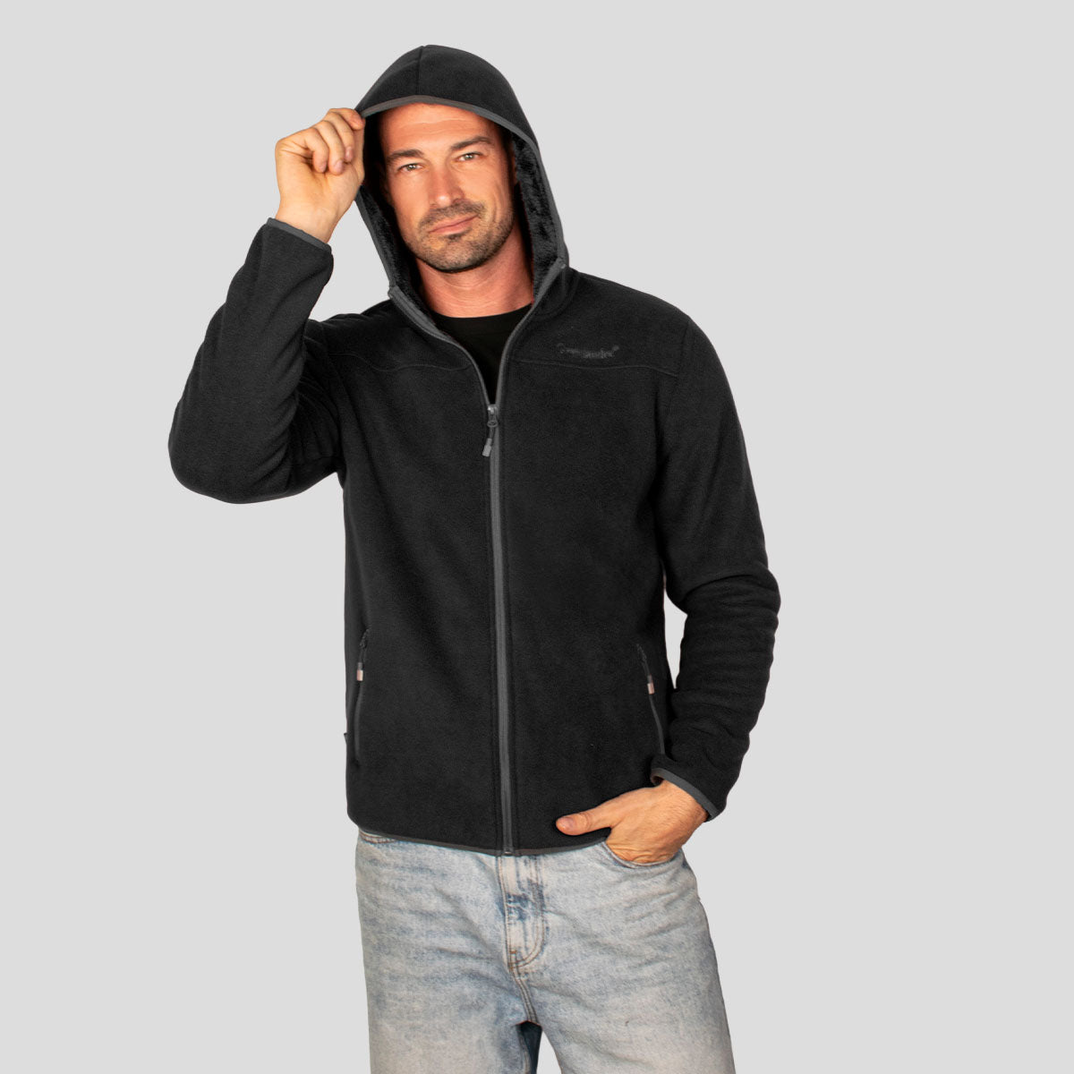 Foto 4 pulgar | Sudadera Greenlander Fleece Para Hombre Con Gorro Fijo Y Forro Polar