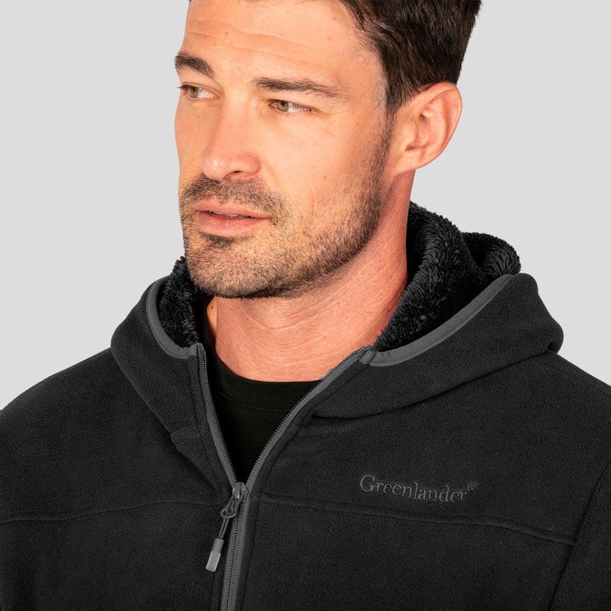 Foto 5 pulgar | Sudadera Greenlander Fleece Para Hombre Con Gorro Fijo Y Forro Polar