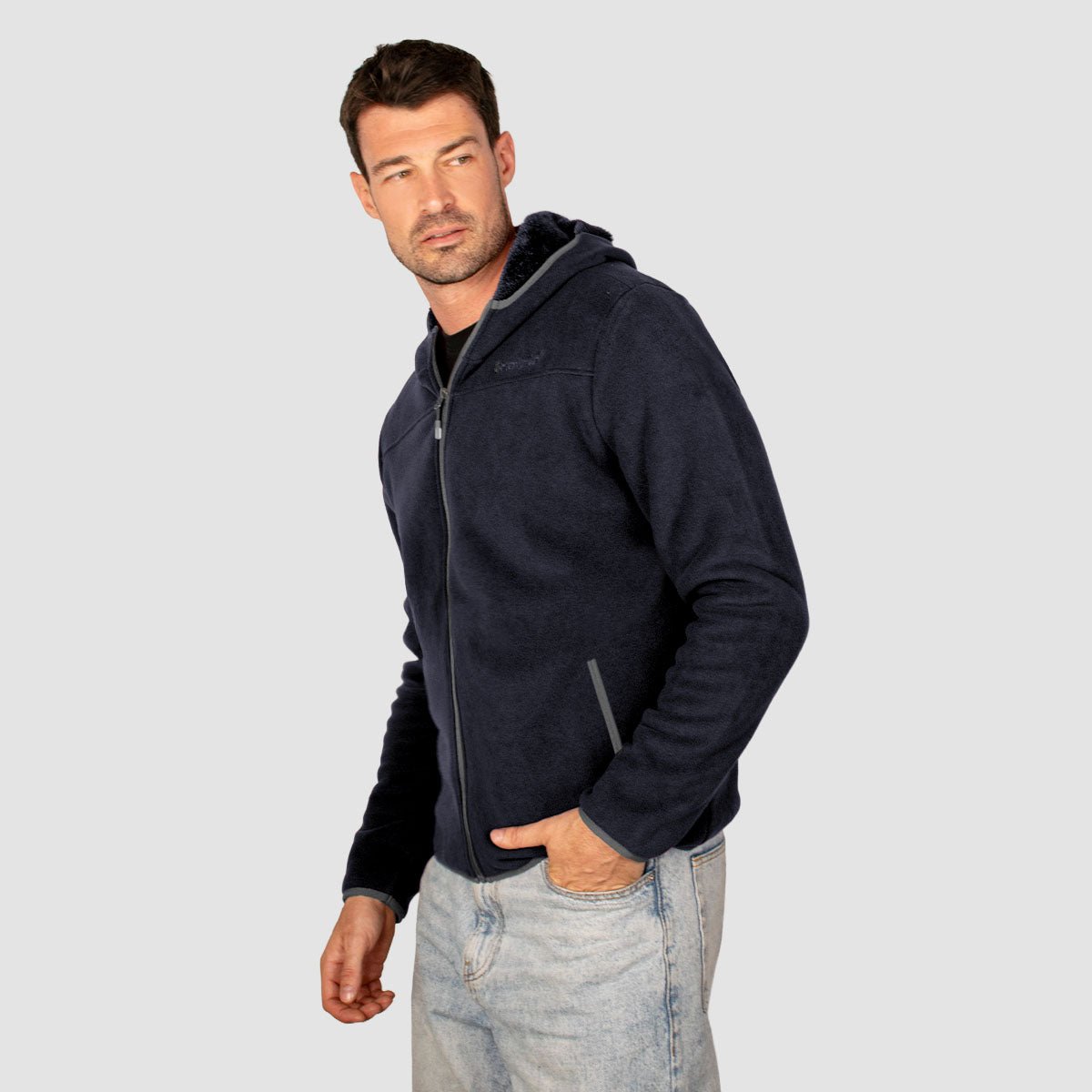 Foto 1 | Sudadera Greenlander Fleece Para Hombre Con Gorro Fijo Y Forro Polar