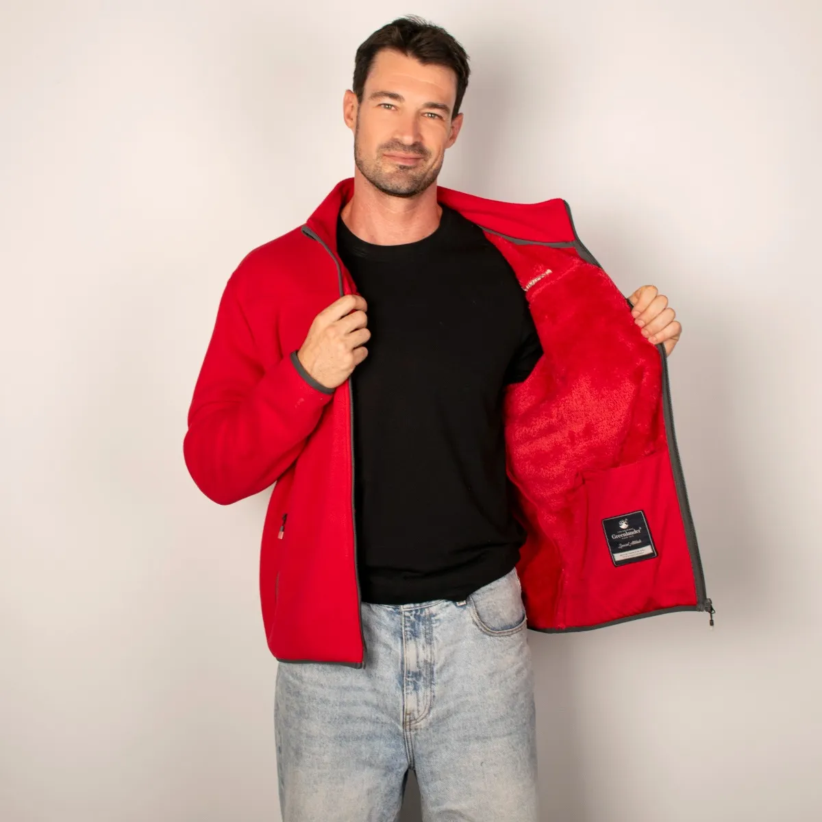 Foto 4 pulgar | Chamarra Greenlander Para Hombre Sudadera Fleece Con Gorro Polar