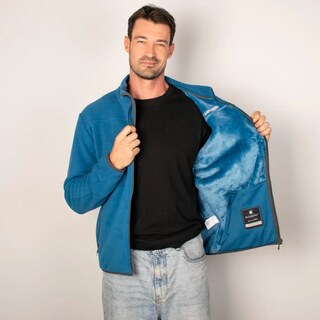 Foto 2 | Chamarra Greenlander Para Hombre Sudadera Fleece Con Gorro Polar