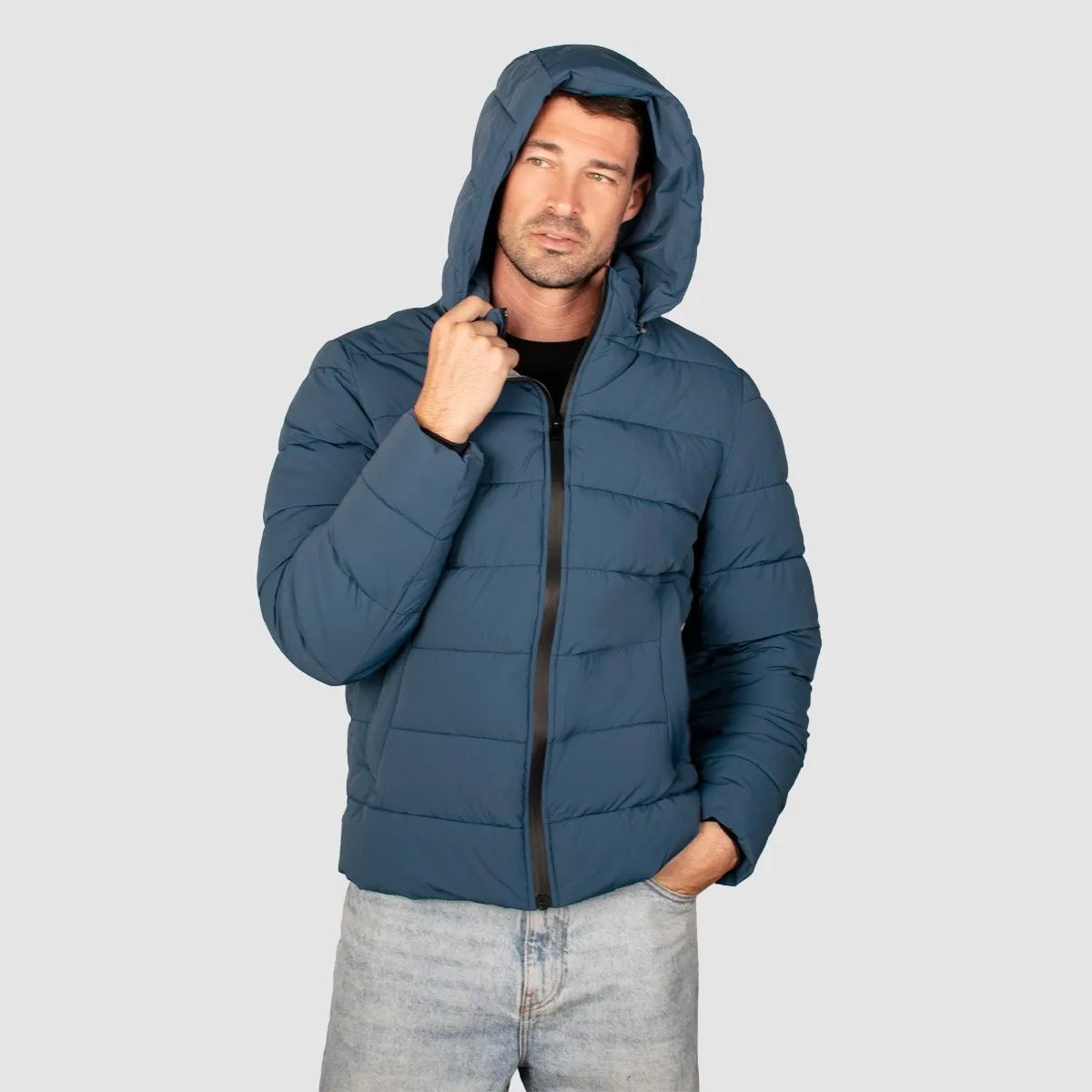 Foto 3 pulgar | Chamarra Greenlander Capitonada Con Capucha Para Hombre