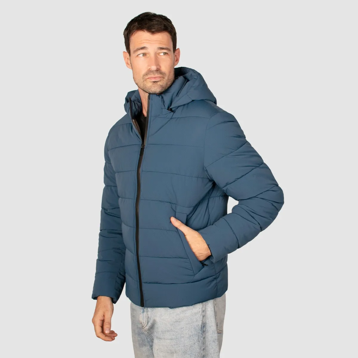 Foto 4 | Chamarra Greenlander Capitonada Con Capucha Para Hombre