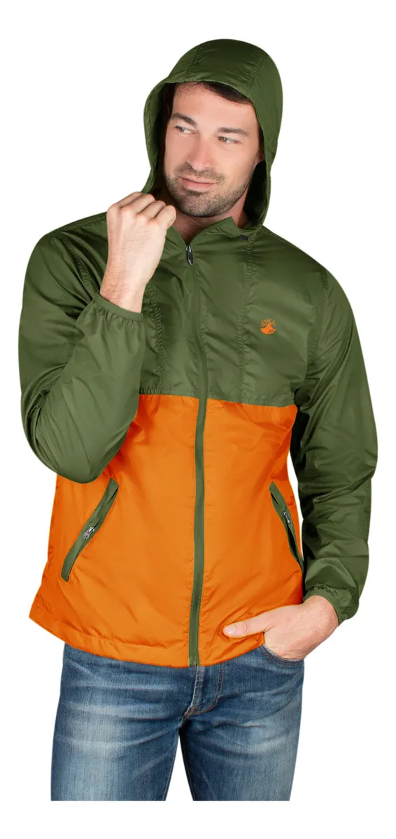 Foto 5 pulgar | Rompevientos Ligero Greenlander Para Hombre Con Gorro Fijo