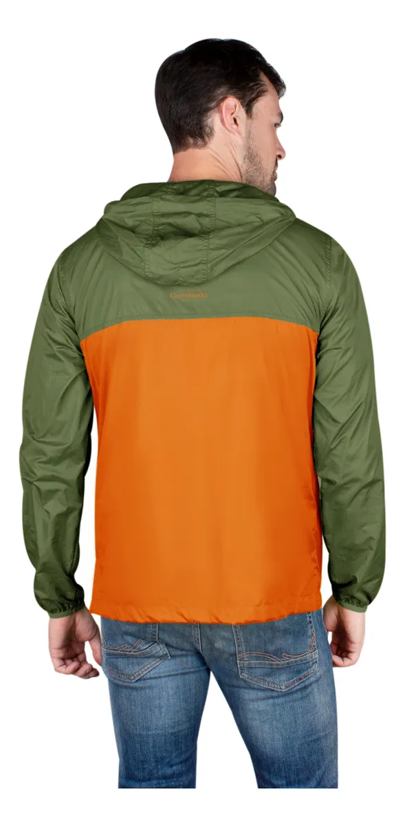 Foto 7 pulgar | Rompevientos Ligero Greenlander Para Hombre Con Gorro Fijo