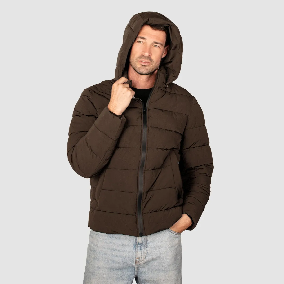 Foto 3 pulgar | Chamarra Greenlander Capitonada Con Capucha Para Hombre