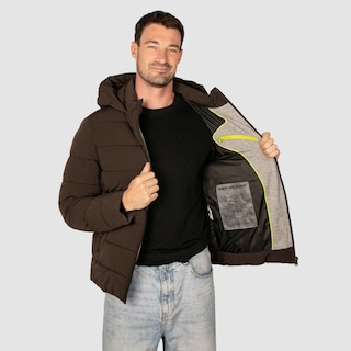 Foto 3 | Chamarra Greenlander Capitonada Con Capucha Para Hombre