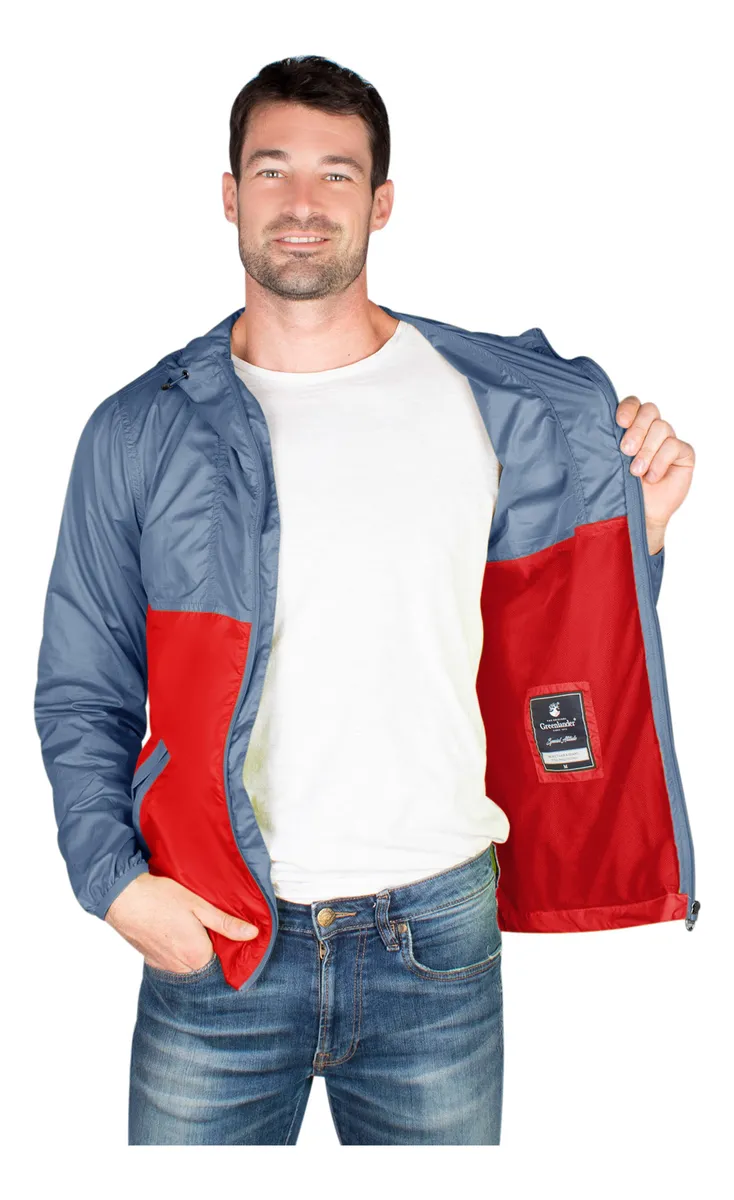 Foto 3 | Rompevientos Ligero Greenlander Para Hombre Con Gorro Fijo