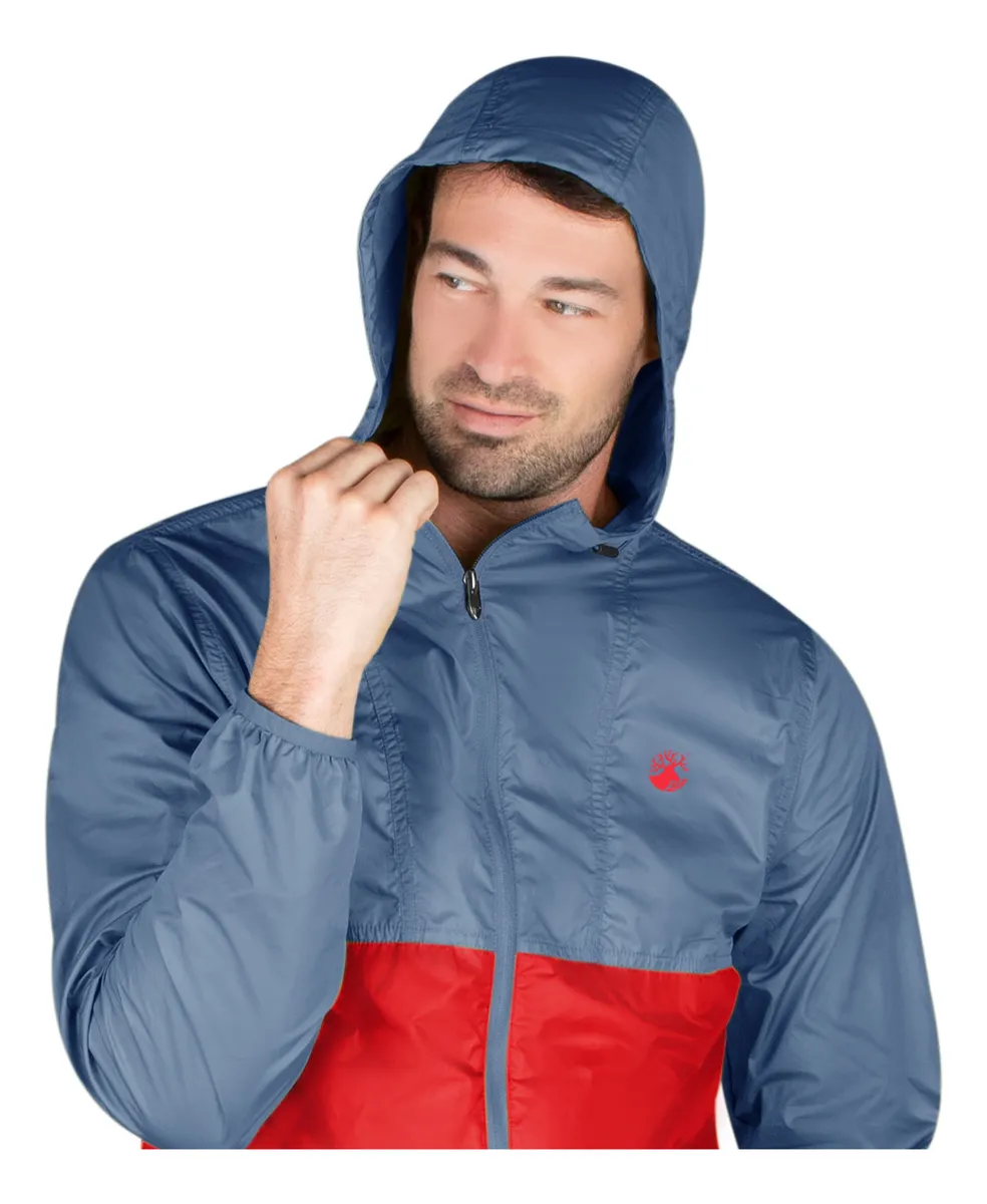 Foto 6 pulgar | Rompevientos Ligero Greenlander Para Hombre Con Gorro Fijo