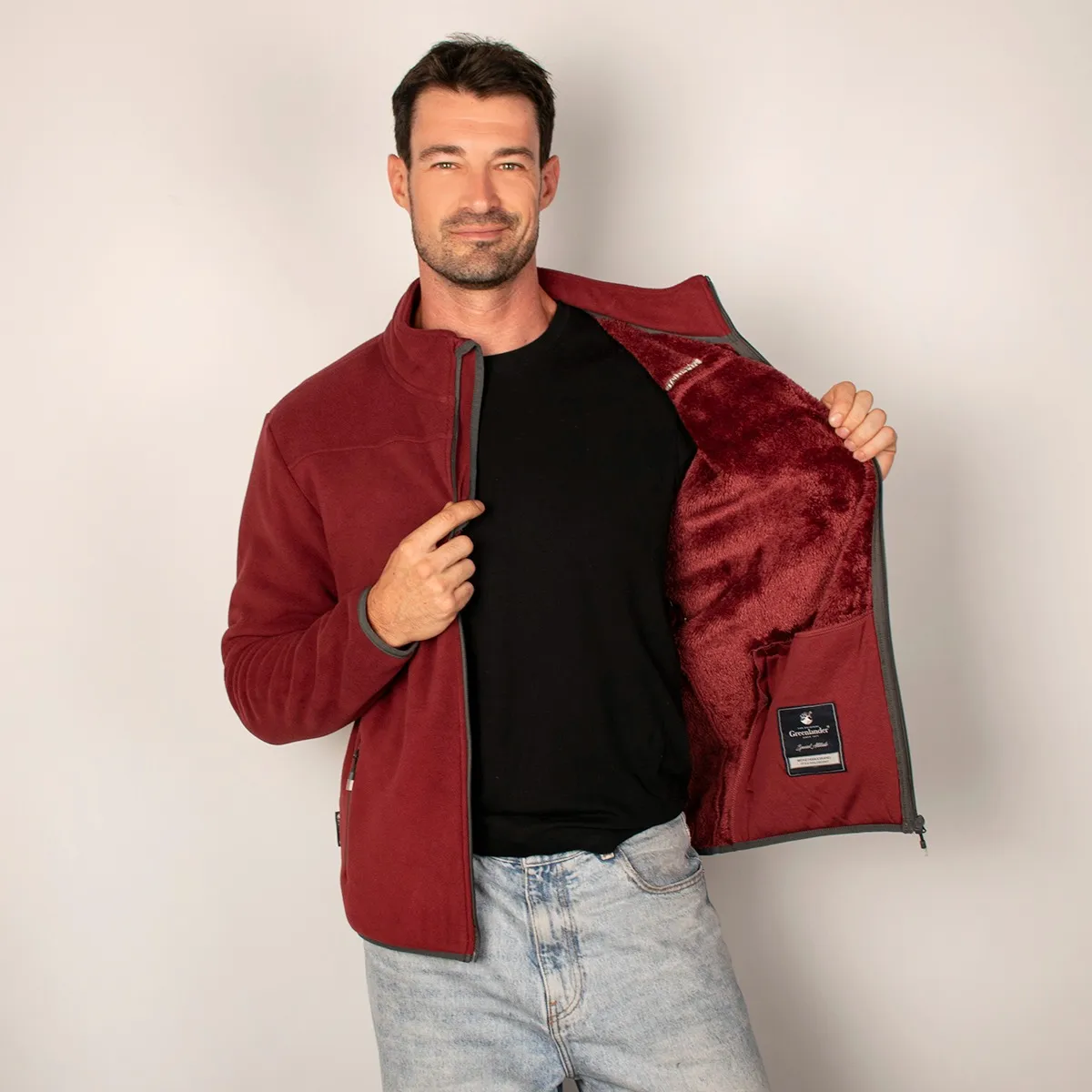 Foto 4 pulgar | Chamarra Greenlander Para Hombre Sudadera Fleece Con Gorro Polar