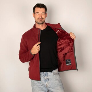 Foto 3 | Chamarra Greenlander Para Hombre Sudadera Fleece Con Gorro Polar