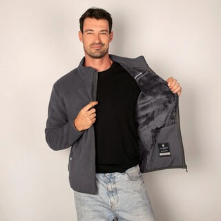 Foto 3 | Chamarra Greenlander Para Hombre Sudadera Fleece Con Gorro Polar