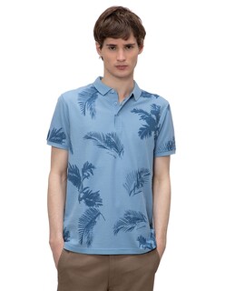 Foto 1 | Playera Estampada Regular Fit De Cuello Tipo Polo Generra 218706 color Azul