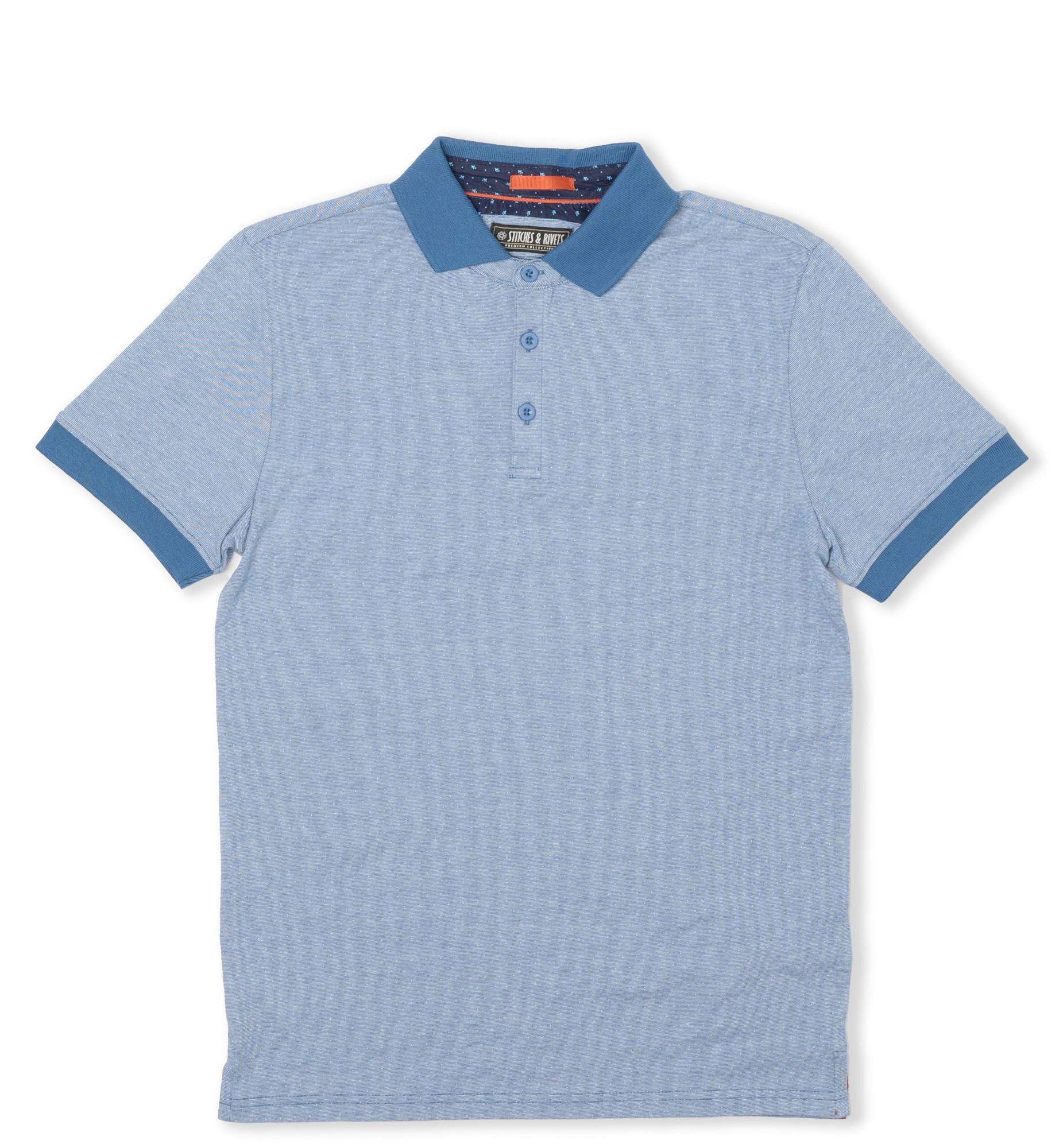 Foto 4 pulgar | Playera Polo Moderna de Hombre Stiches & Riverts color Azul