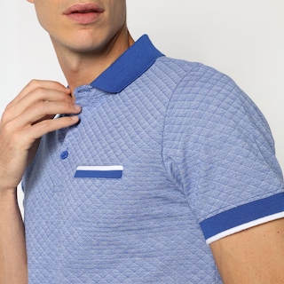 Foto 2 | Playera Polo Moderna de Hombre Stiches & Riverts color Azul Royal