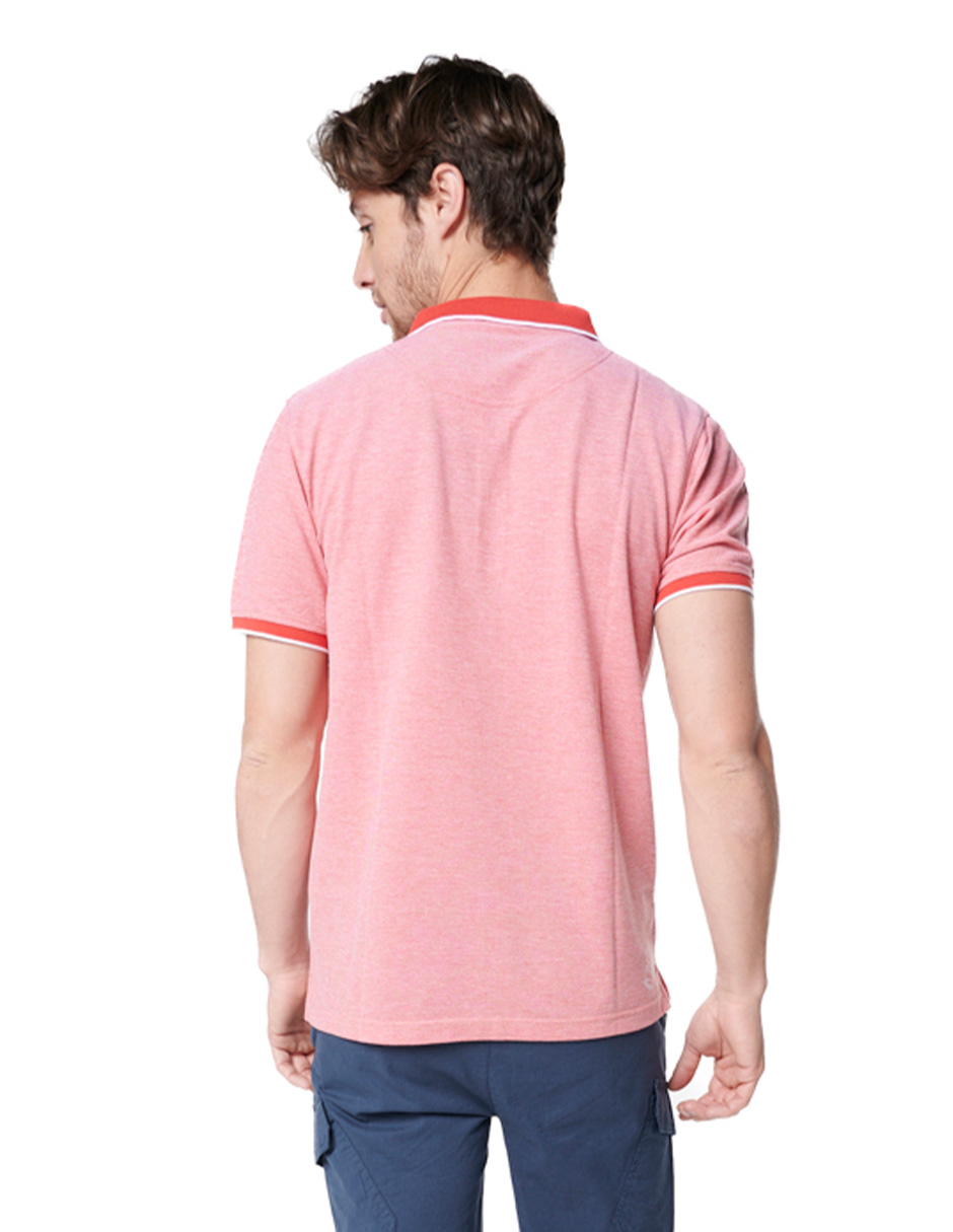 Foto 4 pulgar | Playera Polo para Hombre Manga Corta Generra 318703 color Rojo