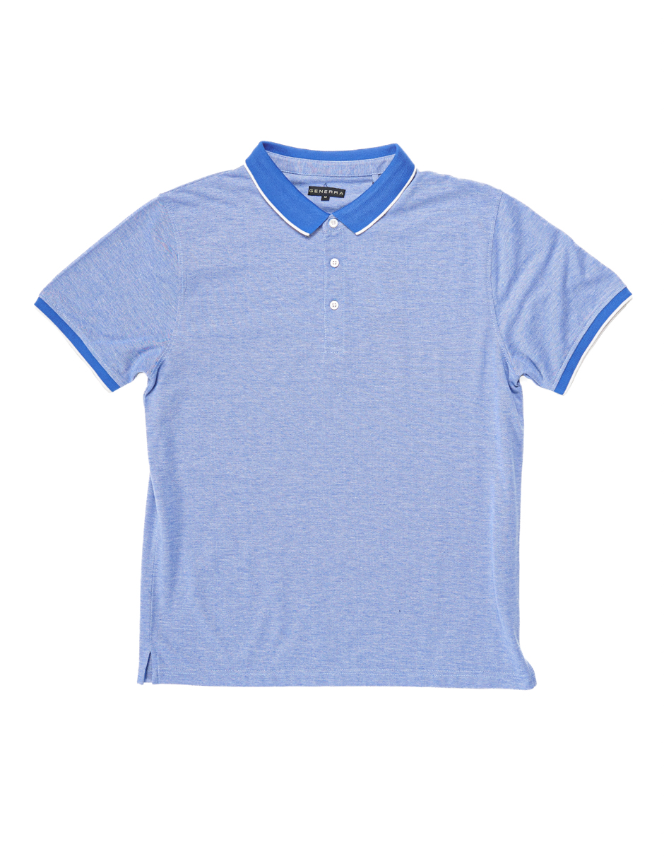 Foto 5 pulgar | Playera Polo Generra318703 color Azul para Hombre Manga Corta