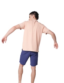 Foto 4 | Polo Generra Manga Corta color Coral para Hombre