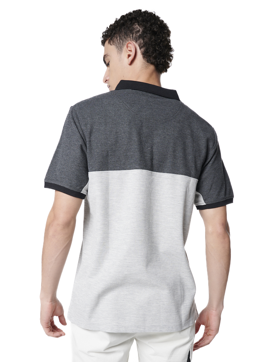 Foto 4 pulgar | Playera Polo Manga Corta Generra 318706 color Gris para Hombre