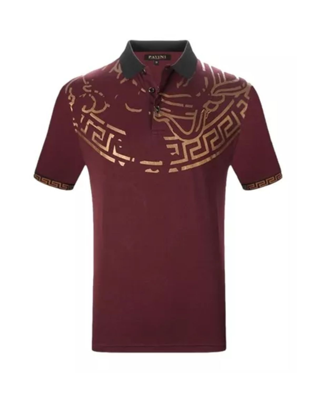 Foto 2 pulgar | Playera Polo Pavini P-2054-burgundy color Vino para Hombre