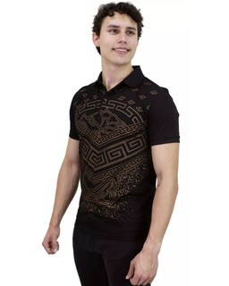 Foto 2 | Playera Polo Pavini P-2064 color Negro para Caballero