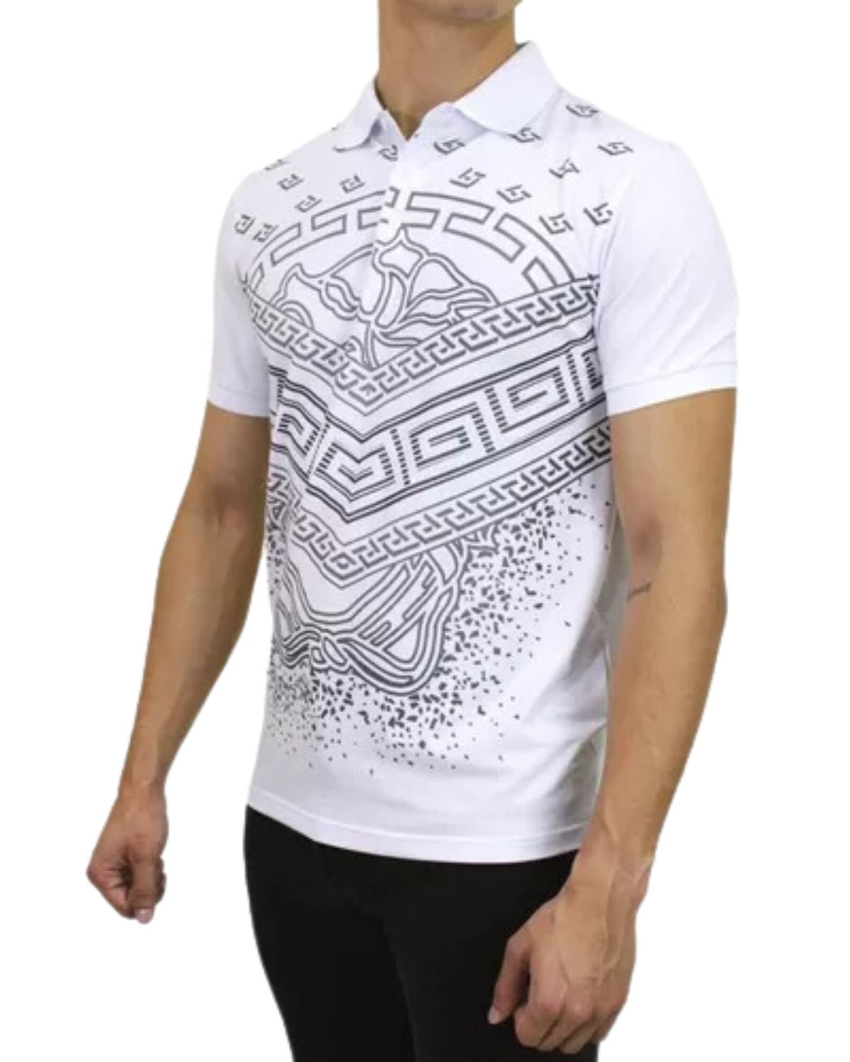 Foto 4 pulgar | Playera tipo Polo Pavini color Blanco P-2064 para Hombre