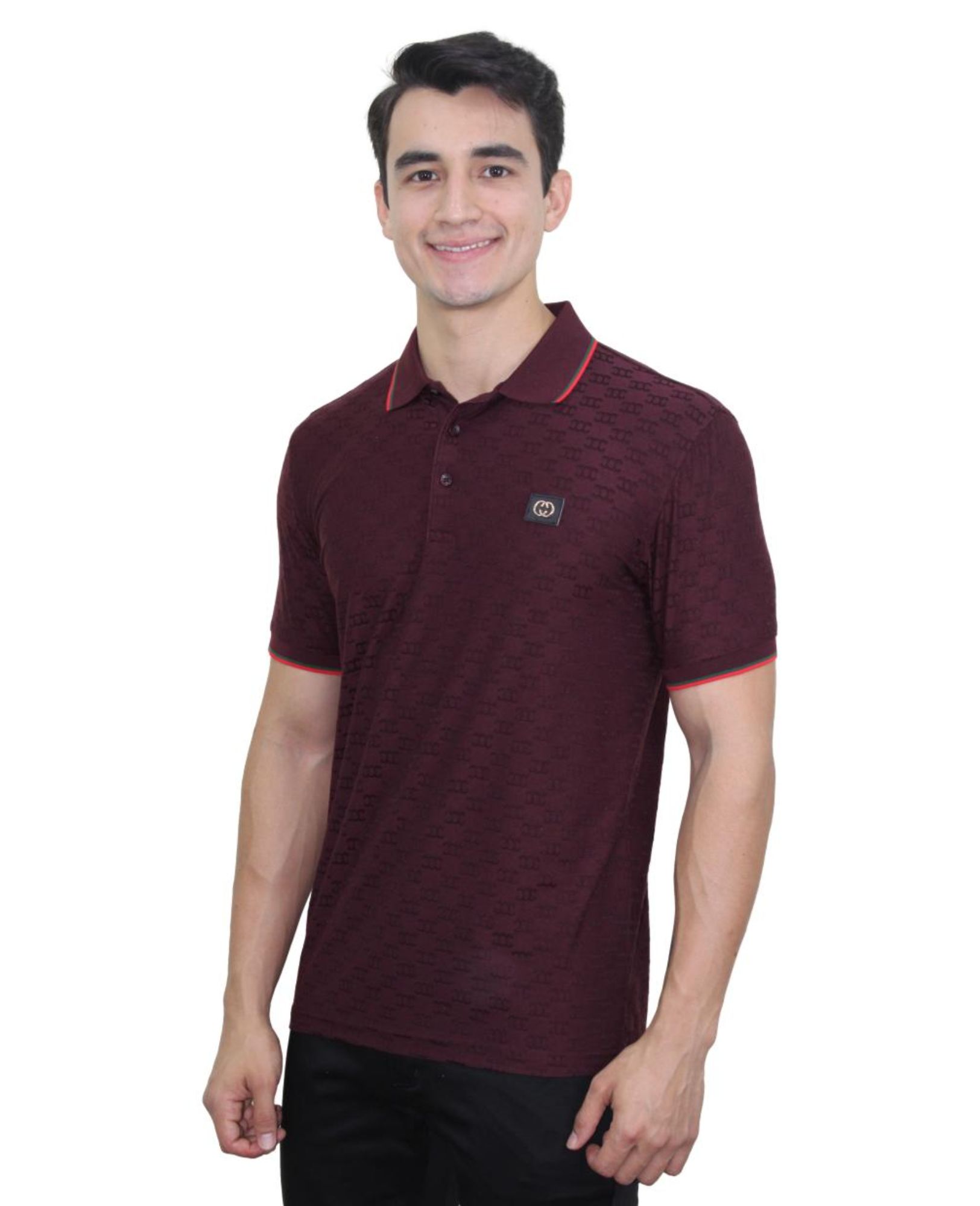 Foto 2 | Polo Pavini Manga Corta color Vino para Hombre